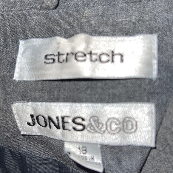 Jones & Company Jacket gray professional size 18 - Picture 3 of 3